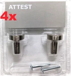 4 X 2 Pk (8 Total) Ikea Attest Knob / Drawer Pull Stainless Steel 501.387.50 New. Fixed Price $29.08.