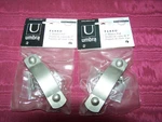 2 Umbra 3" Drawer Pulls Nickel Finish, Ferro, Nib, Please Read. Fixed Price $5.99.