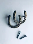 Set Of 8 Double Horseshoe Antique Brass Drawer Pull, Cabinet Knobs Western Decor. Fixed Price $69.99.