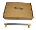 Githtra Bar Cabinet Handle Knob Pulls Brushed Satin Gold Gray 8.5" Lot Of 10. Fixed Price $30.64.