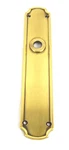 Baldwin 6986-060-KN Half Pair Escutcheon Plate Satin Brass & Brown 1443HW. Fixed Price $8.00.