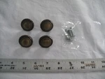 (4) New Amerock BP-776-AE Antique Brass 1-1/4" Round Cabinet Pull Knob (bulk). Fixed Price $22.90.