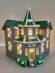 Dept 56 Snow House Village- Bayport #5015-6 W/ Original Box & Cord Rare. Fixed Price $58.00.