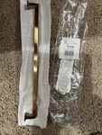 Top Knobs TK708HB Ascendra 12" Center Handle Pull - Honey Bronze. Fixed Price $9.99.