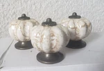 Diy Decor Hub Antique Brass Pumpkin Knobs. With Brown Marble Finish 10 Pack. Fixed Price $16.00.