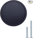 Amazon Basics Modern Wide Top Ring Cabinet Knob, 1.52" 10 Pack, Flat Black. Fixed Price $20.00.
