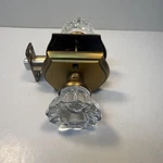 Dllween Glass Door Knob, FGH-AB02,ANTIQUE Beass,passage, 3 Sets.. Fixed Price $49.90.