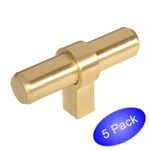 *5 Pack* Cosmas Cabinet Hardware Brushed Brass Euro Style Knob #181BB. Fixed Price $13.92.