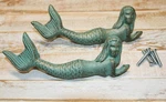 1-MERMAID,DRESSER,DOOR,HANDLES,BEACH Style,folklore,mythical DECOR,GIFTS,HW-54. Fixed Price $24.84.