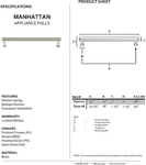 Alno D310-12-PB Manhattan 12" Appliance Pull Polished Brass. Fixed Price $215.96.