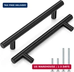 Probrico (10 Pack 5 Inch Hole Centers Flat Black Modern Cabinet Hardware Cupboar. Fixed Price $25.66.