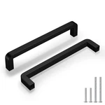 Homdiy 25PACK 5IN Black Stainless Steel Cabinet Handles Modern Drawer Pulls. Fixed Price $28.14.