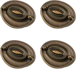 Quluxe 4 Pcs Furniture Dresser Pull Antique Brass Bail Drawer Oval Drop Sw. Fixed Price $23.99.