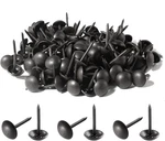 Piutouyar 200 Pcs Black Upholstery Tacks Antique Metal Thumb Round Head. Fixed Price $9.99.