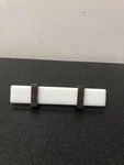 Sietto P-1901-5.5-SN 5-1/2 Inch White Glass Handle Satin Nickel. Fixed Price $26.50.