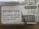 Lot Of 10 Amerock 96MM Pull Bars Stainless Steel Finish BP19011-SS 3/4" New. Fixed Price $32.00.