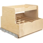 27" Wood Double Drawer Bottle Rollout - Hardware For Kitchen & Bath. Fixed Price $795.52.