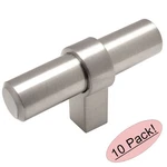 *10 Pack* Cosmas Satin Nickel Euro Style Cabinet Bar Knobs Pulls #181SN. Fixed Price $27.78.