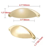 Utopia Alley Elgin Bin Pull Handle - Polished Gold Metal Drawer 2.5". Fixed Price $9.23.