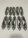 Vtg 10 Pcs Amerock Antique English Silver Door/pull HANDLE.3" Centers.pre Owen.. Fixed Price $19.95.