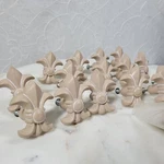 Hill Fleur Lis Cabinet Knobs Beige Decorative Drawer Pulls, Set Of 16. Fixed Price $125.00.