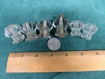 Lot Of Antique Glass Clear Pull Knobs Cabinet Drawer Base Nostalgic. Fixed Price $7.59.