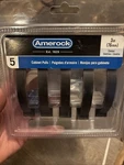 Amerock 3 Oil Rubbed Cabinet Pulls 5 Pack. Fixed Price $21.99.