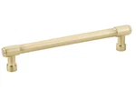 Emtek 86689US4 Jasper 6" Centers, Cabinet Pull, Modern Collection, Satin Brass. Fixed Price $10.79.