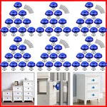 30MM Glass Cabinet Drawer Blue Crystal Diamond Shape Door Pull Handle Knobs Lot. Fixed Price $35.55.