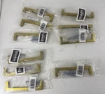 10-GLIDERITE 5" Cc Solid Square Slim Kitchen Bar Pull Brass Gold 21683-128-BG-1. Fixed Price $20.00.