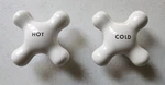 Signature Hardware RS-212-PN Small Replacement Porcelain Cross Handles. Fixed Price $37.99.