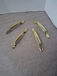 4-VTG Brass Amerock Cabinet Drawer Pulls Gold Finish 63842 5.25" 3" Salvaged. Fixed Price $7.50.