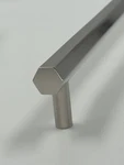 New Rejuvenation Canfield 18" Appliance Pull Handle Satin Nickel Silver Hexagon. Fixed Price $75.00.