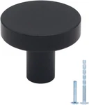 30 Pack Black Cabinet Knobs, Solid Dresser Kitchen Drawer Knob, Matte.... Fixed Price $43.95.