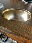 Top Knobs M2193 Somerset Cup Pull 3" (c-c) Honey Bronze. Fixed Price $10.00.