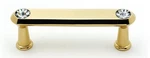 Alno C214-3-PB Swarovski Crystal 3" Pull Polished Brass. Fixed Price $35.96.