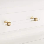 Signature Hardware HN-B-9021.6.SB 6" Beryn Acrylic Cabinet Pull Satin Brass. Fixed Price $13.49.