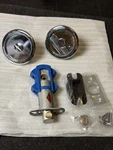 Emtek 2145US26 Round Tubular Privacy Pocket Door Lock Chrome Nob. Fixed Price $30.00.