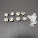 Set Of 8 Amerock 1-1/4" Weathered Nickel Rope Round Cabinet Door Knob Pull. Fixed Price $8.57.