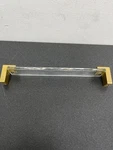 Sietto P-1200-8-SB Affinity 8" C.c. Handle Cabinet Pull Clear Glass & Satin. Fixed Price $47.11.
