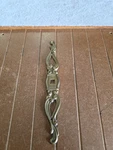 6 3/8 Inch Brass Finish Cabinet Knob Backplate New Old Stock. Fixed Price $7.69.