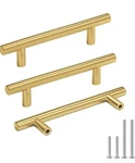 Pcs Brushed Brass Cabinet Handles 5-15/16 Goldenwarm Pulls 3-3/4 Centers New. Fixed Price $14.98.
