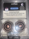 Amerock E1585-2R-ORB Oil Rubbed Bronze Bifold Closet Door Knobs 2-PACK. Fixed Price $8.49.