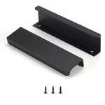 Satanga Edge Black Finger For Cabinets Kitchen Concealed Drawer Pulls Al.... Fixed Price $75.96.