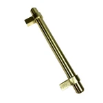 (28) Cosmas Cabinet Bar Handle Pull 161-128BB Brushed Brass Euro Style Lot. Fixed Price $57.07.