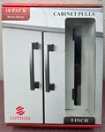New 10 Pack Matte Black Cabinet Handles Pulls Knobs Kitchen Bathroom Drawer. Fixed Price $20.00.