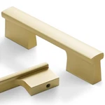 10 Pack Brushed Gold Cabinet Pulls 3 Inch Hole Centers Kitchen Handle.... Fixed Price $47.69.