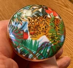Lot Of 6 Indianshelf Jaguar Theme Ceramic Dresser Pulls, Cabinet Knobs. Fixed Price $50.00.