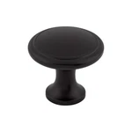Ringed 1/8" Diameter Cabinet Round Knob Flat Black - Hardware. Fixed Price $8.87.