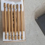 Goo-ki Pack 6.3" Brushed Gold Metal Bar Pulls Wardrobe Handles. Fixed Price $20.00.